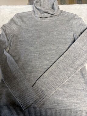 Carole Little Light Gray Turtleneck Sweater